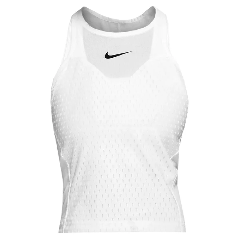 Nike Women's Slam London Tank - White layering tank top