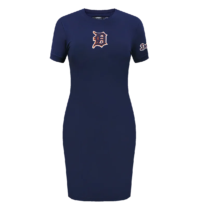 MLB DETROIT TIGERS CLASSIC WOMEN'S BODY CON DRESS (MIDNIGHT NAVY) Bodycon Club Sequined MLB DETROIT TIGERS CLASSIC WOMEN'S BODY CON DRESS (MIDNIGHT NAVY) Bodycon Club Sequined