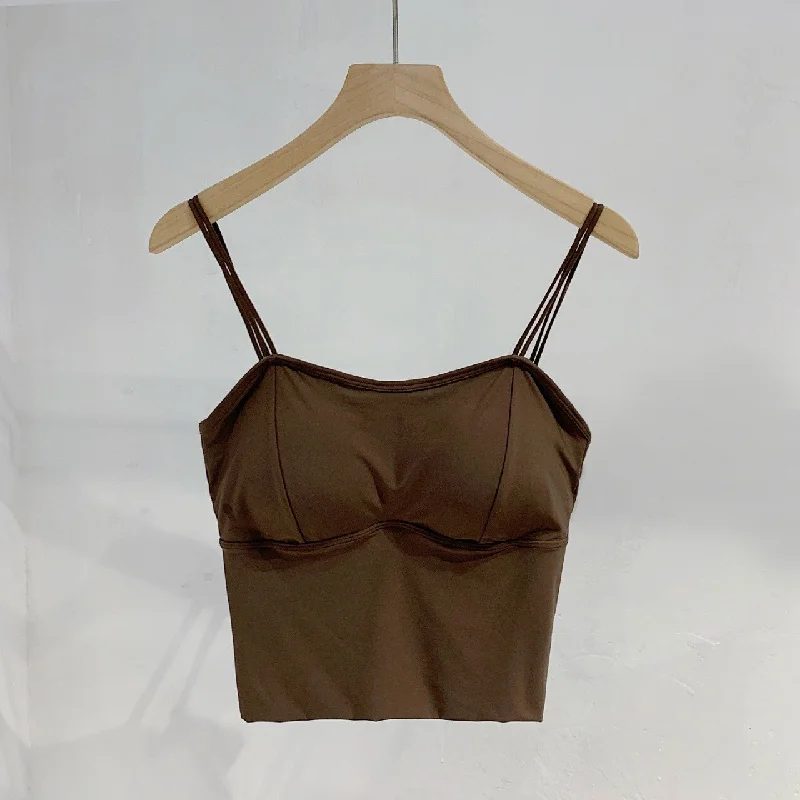 brown Tank top