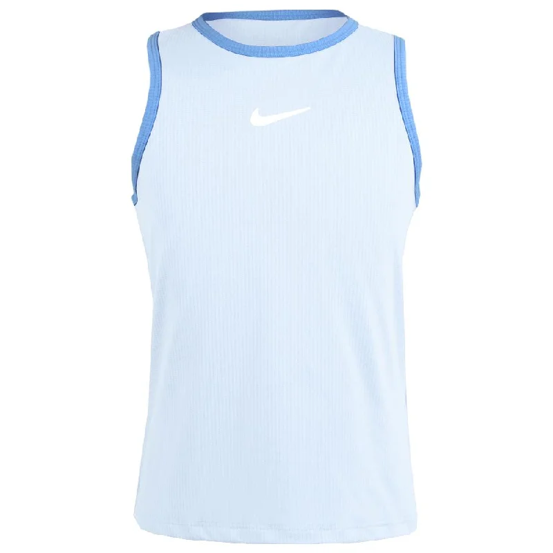 Nike Girls Victory Tank - Blue Tint/Polar cutout tank top