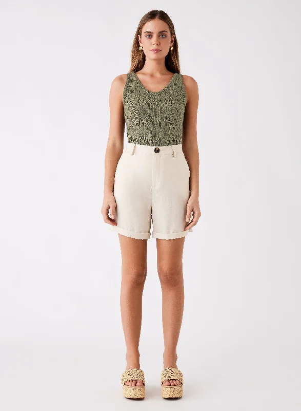 ESMAEÉ - Shutters Tank ribbed tank top