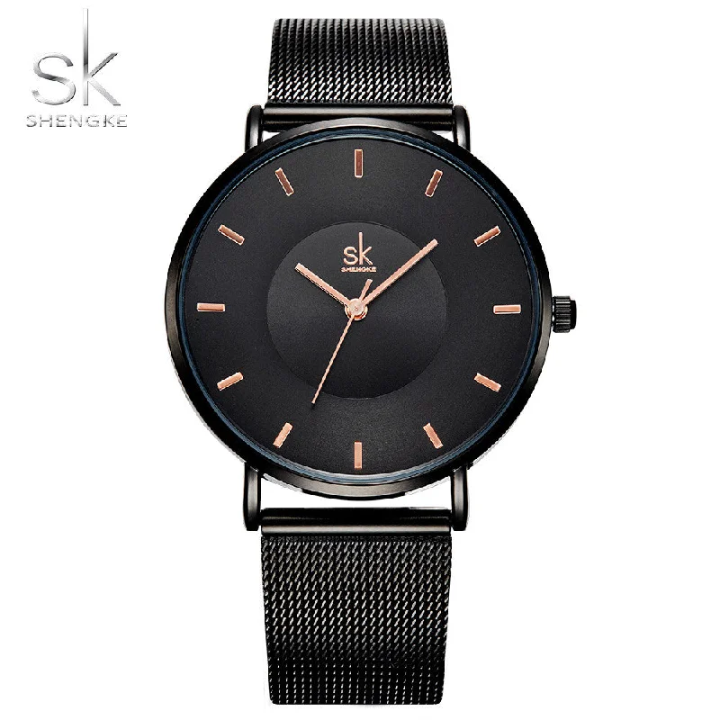 Shengke Fashion Black Women Watches 2017 High Quality Ultra thin Quartz Watch Woman Elegant Dress Ladies Watch Montre Femme SK Tunics Stylish modern Shengke Fashion Black Women Watches 2017 High Quality Ultra thin Quartz Watch Woman Elegant Dress Ladies Watch Montre Femme SK Tunics Stylish modern