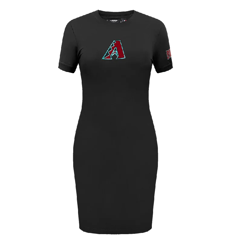 MLB ARIZONA DIAMONDBACKS CLASSIC WOMEN'S BODY CON DRESS (BLACK) Pencil Office Professional MLB ARIZONA DIAMONDBACKS CLASSIC WOMEN'S BODY CON DRESS (BLACK) Pencil Office Professional