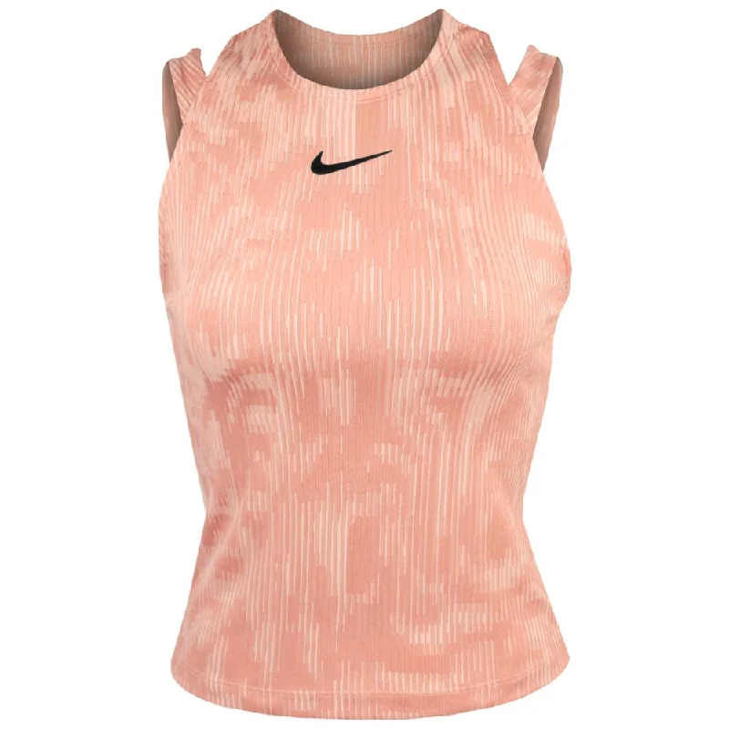 Nike Women's Slam Paris Tank - Pink Quartz tie dye tank