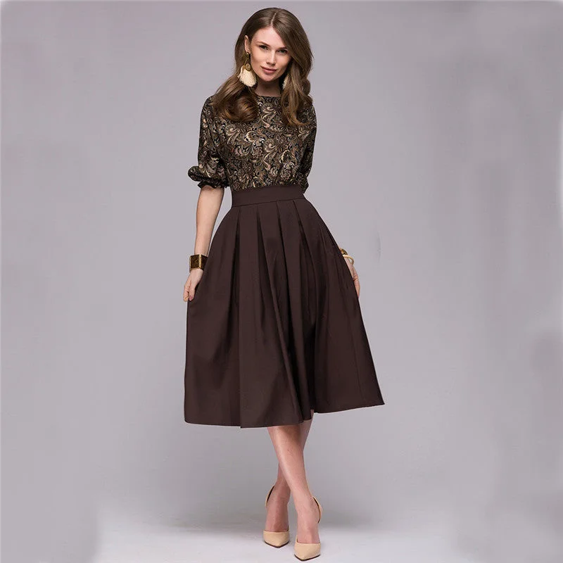 Floral Printed Dress 2018 New Fashion Women Autumn Spring Christmas Casual Elegant Prom Long dresses Fall Party Elegant Vestidos Tunics Travel practical Floral Printed Dress 2018 New Fashion Women Autumn Spring Christmas Casual Elegant Prom Long dresses Fall Party Elegant Vestidos Tunics Travel practical
