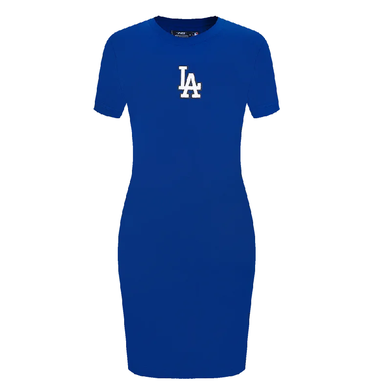 MLB LOS ANGELES DODGERS CLASSIC WOMEN'S BODY CON DRESS (DODGER BLUE) Tunics Practical easy-care MLB LOS ANGELES DODGERS CLASSIC WOMEN'S BODY CON DRESS (DODGER BLUE) Tunics Practical easy-care