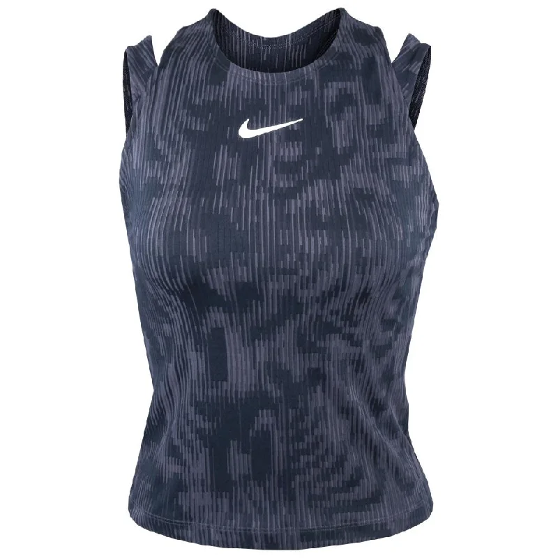 Nike Women's Slam Paris Tank - Obsidian solid color tank