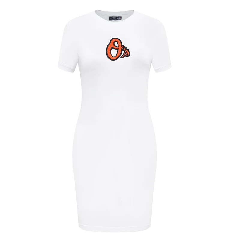 MLB BALTIMORE ORIOLES CLASSIC WOMEN'S BODY CON DRESS (WHITE) Tunics Favorite customer MLB BALTIMORE ORIOLES CLASSIC WOMEN'S BODY CON DRESS (WHITE) Tunics Favorite customer