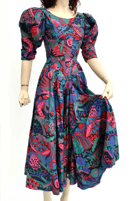 1980s Vintage Droopy & Browns Victorian Style Hourglass Dress • size 8 • by Angela Holmes Tunics Luxurious high-end 1980s Vintage Droopy & Browns Victorian Style Hourglass Dress • size 8 • by Angela Holmes Tunics Luxurious high-end