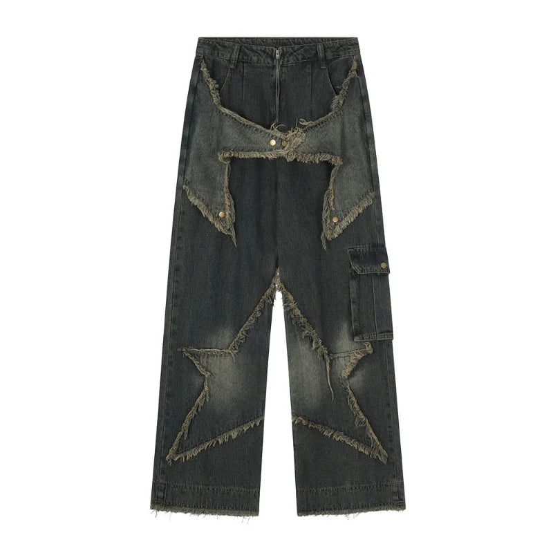 Advbridge Women Oversize Stars Aesthetic Jeans Y2K Vintage Korean Streetwear Trousers Wide Leg Jeans Grunge Denim Pants Men Clothes Trousers Chinos Classic Advbridge Women Oversize Stars Aesthetic Jeans Y2K Vintage Korean Streetwear Trousers Wide Leg Jeans Grunge Denim Pants Men Clothes Trousers Chinos Classic