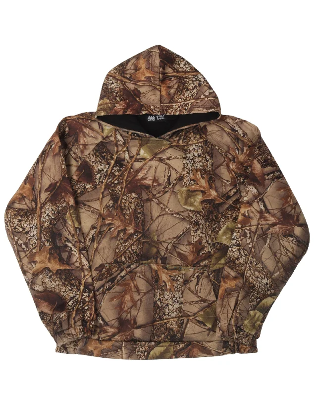 WFS Lined Burly Camo Hoodie Hoodie with Hem Drawcord Adjustable Customizable