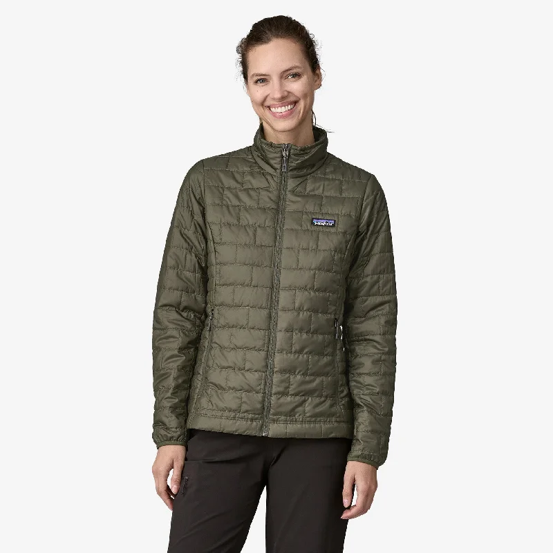 Patagonia Women's Nano Puff Jacket - PINE NEEDLE GREEN Bomber Jacket Anorak Windbreaker Patagonia Women's Nano Puff Jacket - PINE NEEDLE GREEN Bomber Jacket Anorak Windbreaker
