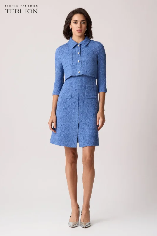 Boucle Two Piece Mock Jacket Dress V-Neck Jacket Boat Neck Jacket Square Neck Jacket Boucle Two Piece Mock Jacket Dress V-Neck Jacket Boat Neck Jacket Square Neck Jacket