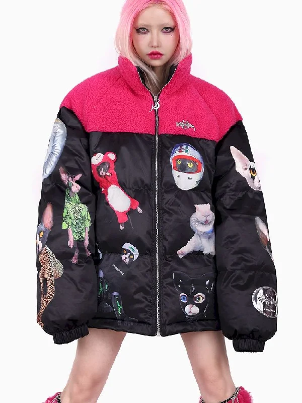 Cat Star People World Impact Color Loose Jacket【s0000005697】 Corduroy Jacket Velvet Jacket Brocade Jacket Cat Star People World Impact Color Loose Jacket【s0000005697】 Corduroy Jacket Velvet Jacket Brocade Jacket