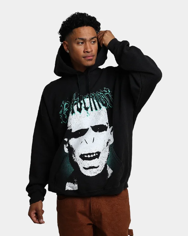 American Thrift X Harry Potter Lord Voldemort Vintage Hoodie Black Wash Hoodie with Toggle Buttons Decorative Unique American Thrift X Harry Potter Lord Voldemort Vintage Hoodie Black Wash Hoodie with Toggle Buttons Decorative Unique