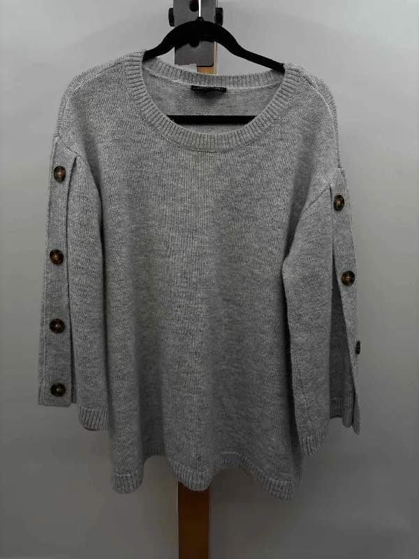 Lane Bryant Women's Size 14 Gray Heathered Sweater Hooded Sweater Collared Sweater Shawl Collar Lane Bryant Women's Size 14 Gray Heathered Sweater Hooded Sweater Collared Sweater Shawl Collar