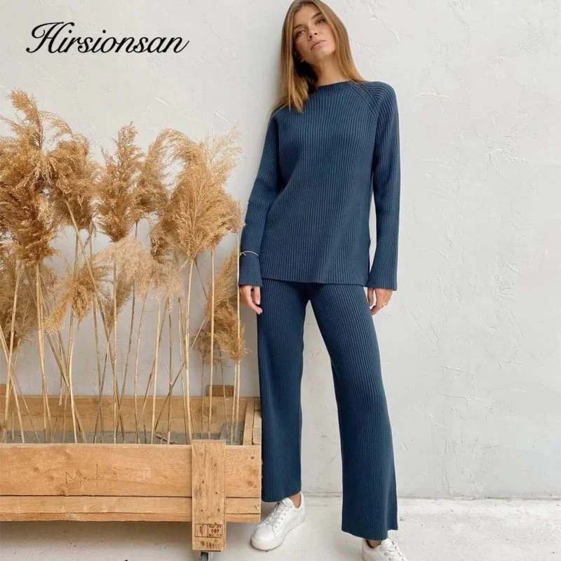 New autumn winter women's two-piece knitted Sweater suit M B-148476 Print Jacquard Patchwork New autumn winter women's two-piece knitted Sweater suit M B-148476 Print Jacquard Patchwork