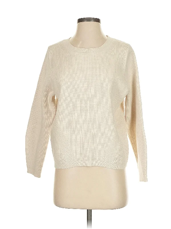 Pullover Sweater Ruffle Sleeve Feminine