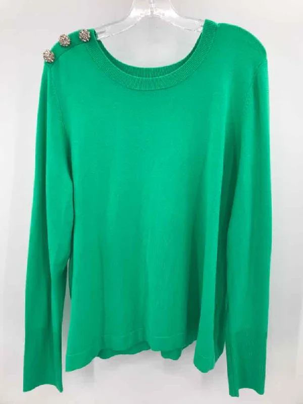 Pre-Owned Lilly Pulitzer Green Size XL Sweater Cashmere Blend Cotton Blend Poly Blend Pre-Owned Lilly Pulitzer Green Size XL Sweater Cashmere Blend Cotton Blend Poly Blend