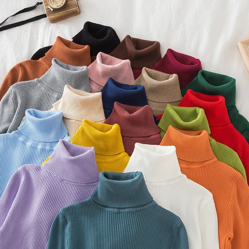 Women Turtleneck Sweater Knitted Soft Pullovers cashmere Jumpers Basic Solid Soft Sweaters Women Autumn Winter Casual Top Mesh Sweater Canvas Denim Women Turtleneck Sweater Knitted Soft Pullovers cashmere Jumpers Basic Solid Soft Sweaters Women Autumn Winter Casual Top Mesh Sweater Canvas Denim