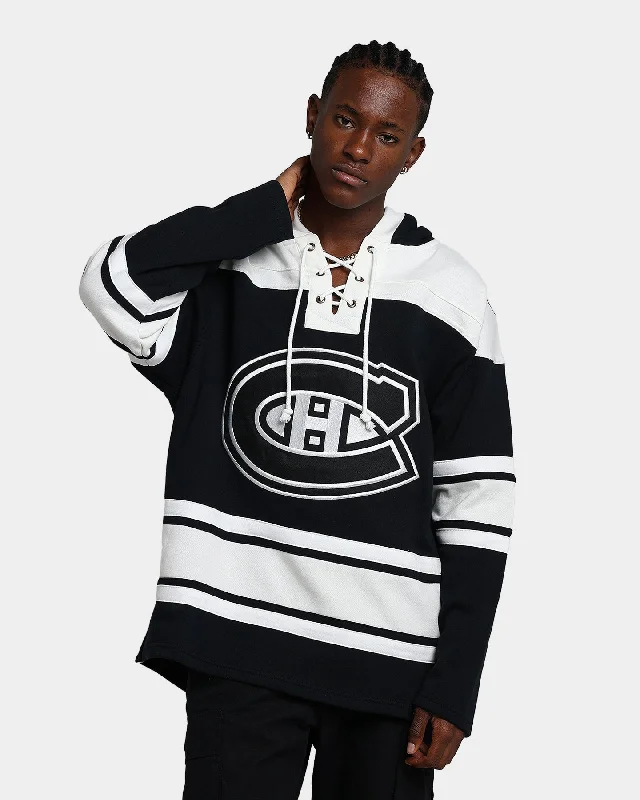 47 Brand Montreal Canadiens Superior Lacer Hoodie Jet Black Hoodie with Full-Zip Functional Layering 47 Brand Montreal Canadiens Superior Lacer Hoodie Jet Black Hoodie with Full-Zip Functional Layering