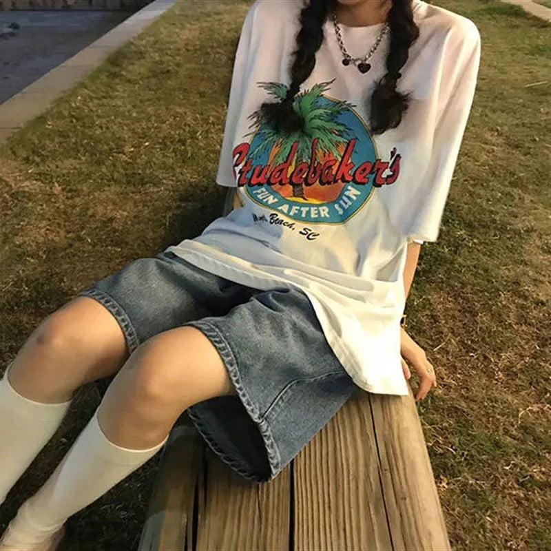 Advbridge Vintage Y2k Baggy Jorts Women Summer High Waist Korean Streetwear Wide Leg Jeans Harajuku Casual Denim Five Points Trouser Trousers Denim Blue Advbridge Vintage Y2k Baggy Jorts Women Summer High Waist Korean Streetwear Wide Leg Jeans Harajuku Casual Denim Five Points Trouser Trousers Denim Blue