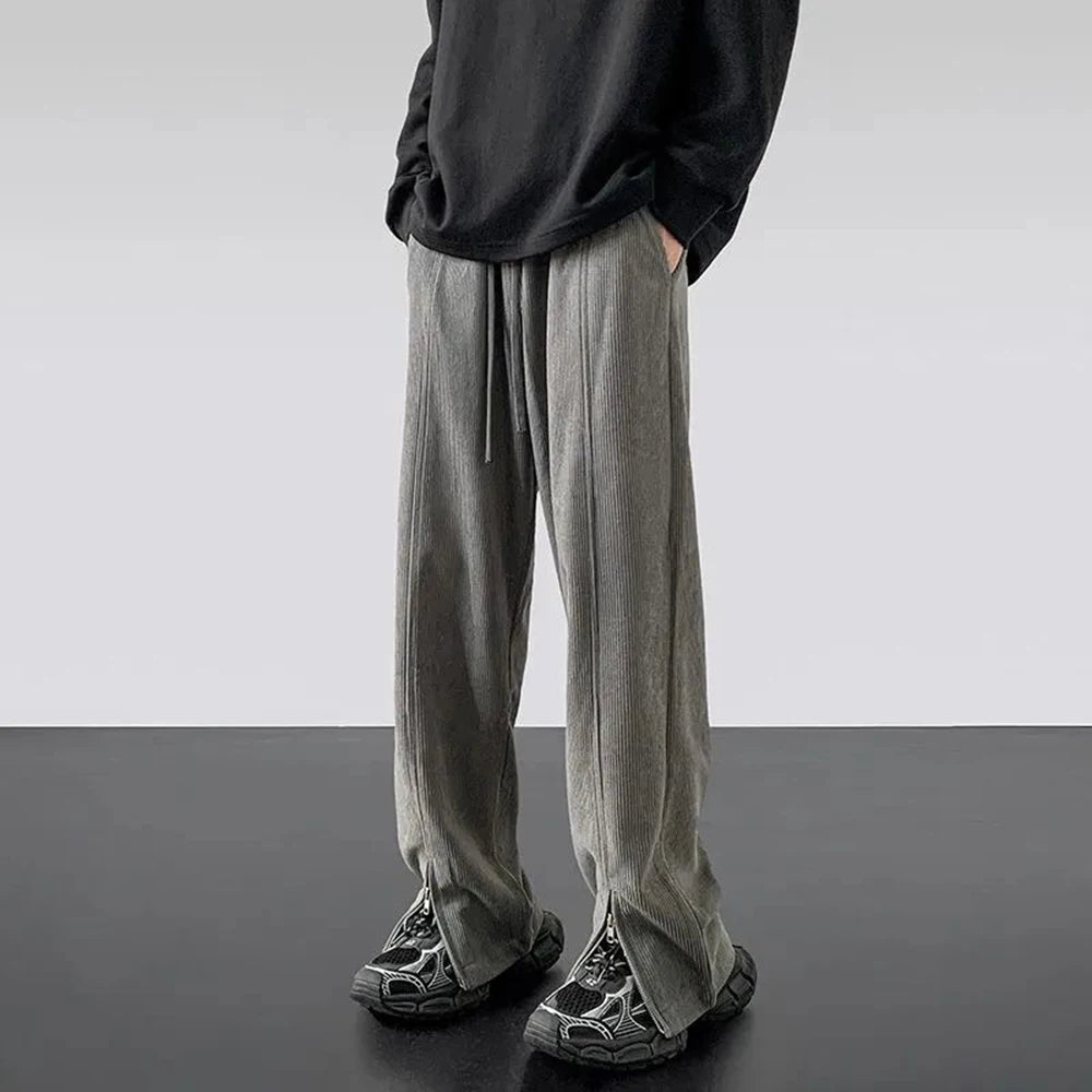 Advbridge Mens Corduroy Casual Pants Fashion For Men And Women Autumn Handsome Sports Pants Design Zipper Straight Floor-Length Trousers Trousers Canvas Durable Advbridge Mens Corduroy Casual Pants Fashion For Men And Women Autumn Handsome Sports Pants Design Zipper Straight Floor-Length Trousers Trousers Canvas Durable