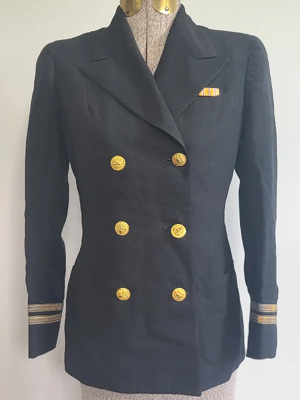 NNC Navy Nurse Jacket <br> (B-33" W-29") Faux Fur Jacket Real Fur Jacket Shearling Jacket NNC Navy Nurse Jacket <br> (B-33" W-29") Faux Fur Jacket Real Fur Jacket Shearling Jacket