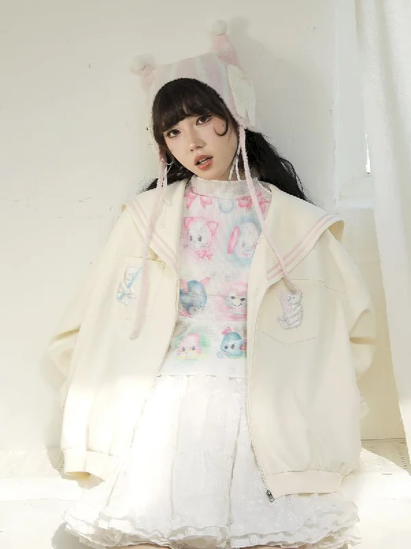 Navy Collar Casual Jacket【s0000010464】 Appliqued Jacket Beaded Jacket Sequined Jacket Navy Collar Casual Jacket【s0000010464】 Appliqued Jacket Beaded Jacket Sequined Jacket