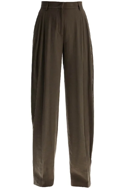 The Andamane Women's Wide Leg Viscose Trousers With Front Pleats Trousers practical easy-care The Andamane Women's Wide Leg Viscose Trousers With Front Pleats Trousers practical easy-care