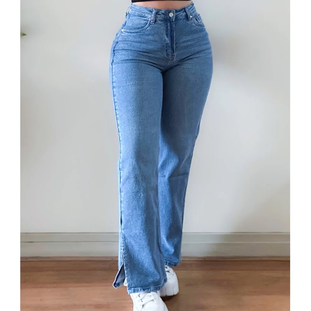 ADVBRIDGE High Waist Straight Leg Jeans Women Slim Cigarette Pants Y2k streetwear Vintage Trousers Dongdaemun Korean Style Pants Trousers Tapered Slim Fit ADVBRIDGE High Waist Straight Leg Jeans Women Slim Cigarette Pants Y2k streetwear Vintage Trousers Dongdaemun Korean Style Pants Trousers Tapered Slim Fit