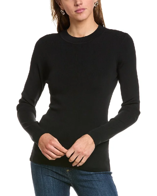 BCBGMAXAZRIA Crewneck Pullover Bateau Neck Pullover