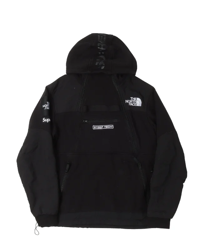 The North Face Steep Tech Hooded Sweatshirt Hoodie with Hem Embroidery Detailed Premium The North Face Steep Tech Hooded Sweatshirt Hoodie with Hem Embroidery Detailed Premium
