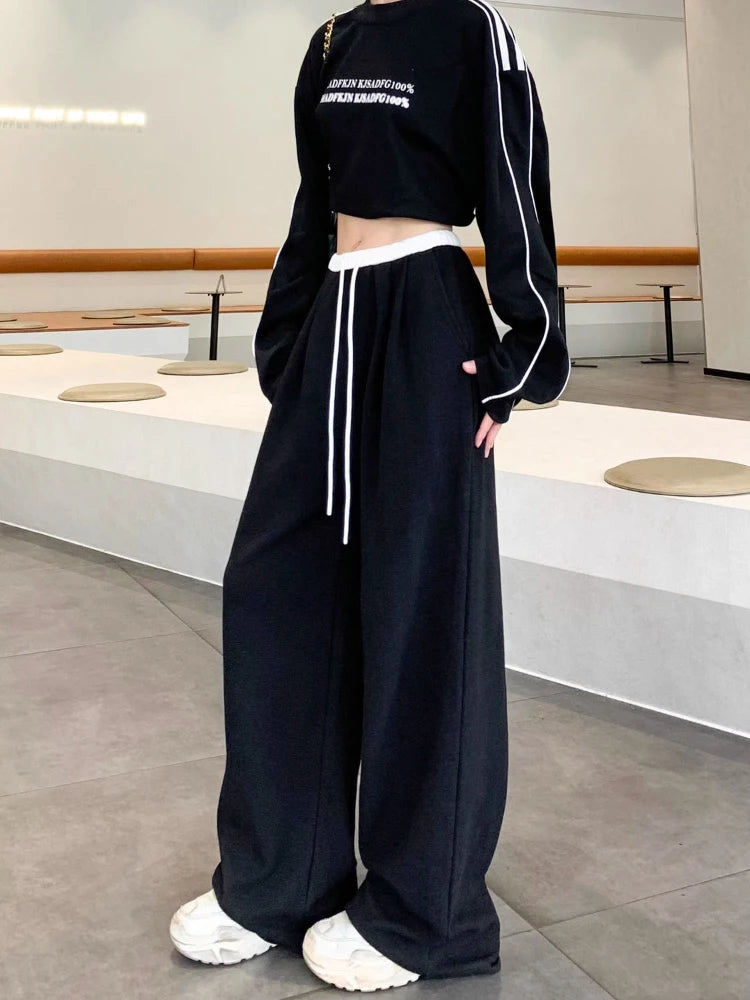 Advbridge Women Y2k Baggy Sweatpants Patchwork Vintage High Waist Korean Streetwear Wide Leg Pants Harajuku Casual Oversize Trousers Trousers Business Professional Advbridge Women Y2k Baggy Sweatpants Patchwork Vintage High Waist Korean Streetwear Wide Leg Pants Harajuku Casual Oversize Trousers Trousers Business Professional