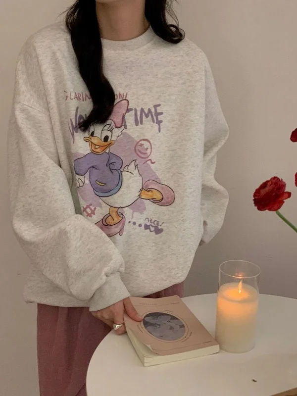 Cute Donald Duck 100% Cotton Sweater for Girls 2XL 475085 Zippered Front Buttoned Front Snap Front Cute Donald Duck 100% Cotton Sweater for Girls 2XL 475085 Zippered Front Buttoned Front Snap Front