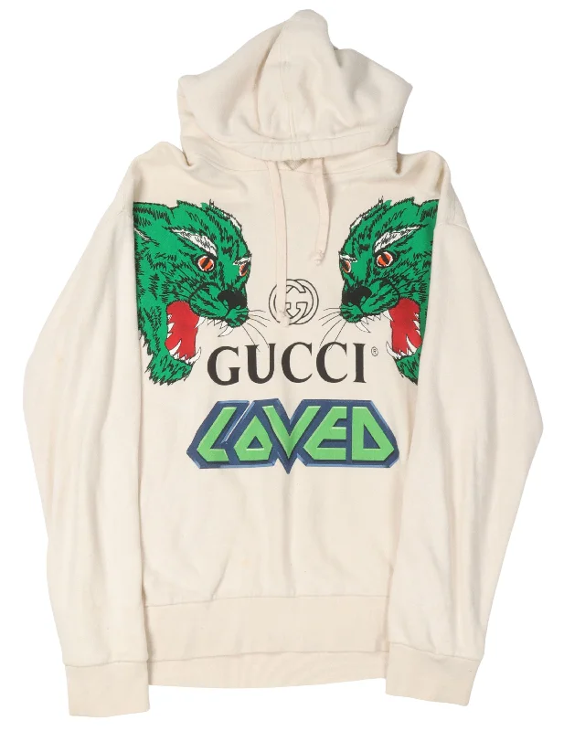 'Loved' Hoodie Hoodie with Embroidery Detailed Premium