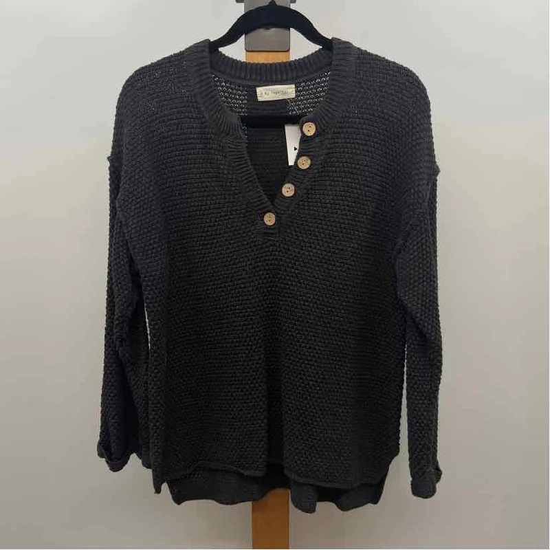 By Together Women's Size S Charcoal Textured Sweater Turtle Neck Boat Neck Asymmetrical Neck By Together Women's Size S Charcoal Textured Sweater Turtle Neck Boat Neck Asymmetrical Neck