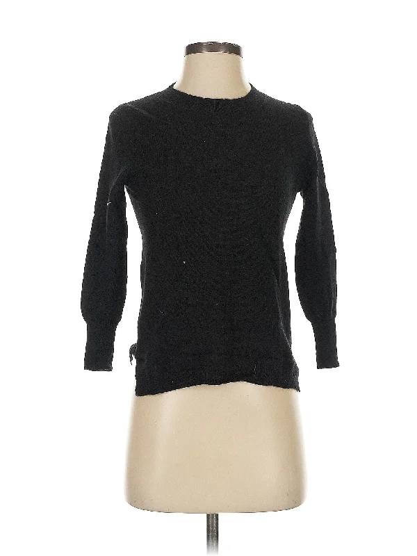 Cashmere Pullover Sweater Lantern Sleeve Elegant