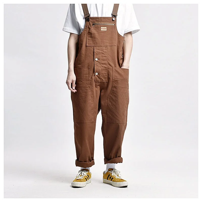Advbridge Male Japan Harajuku Streetwear Hip Hop Jumpsuit Bib Trousers Overalls Men Women Couple Loose Casual Wide Leg Cargo Pants Trousers Silk Elegant Advbridge Male Japan Harajuku Streetwear Hip Hop Jumpsuit Bib Trousers Overalls Men Women Couple Loose Casual Wide Leg Cargo Pants Trousers Silk Elegant