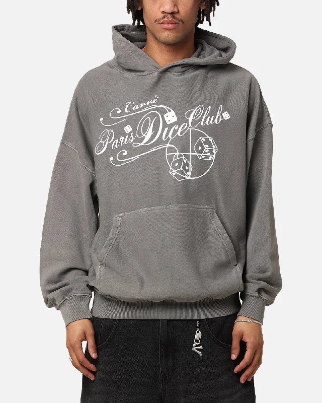 Carre Shootout Hoodie Washed Charcoal Hoodie with Tied Waist Feminine Flattering