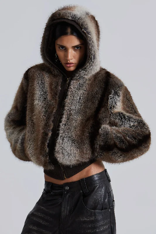Bear Faux Fur Hooded Jacket Notch Collar Jacket Peter Pan Collar Jacket Cowl Neck Jacket Bear Faux Fur Hooded Jacket Notch Collar Jacket Peter Pan Collar Jacket Cowl Neck Jacket