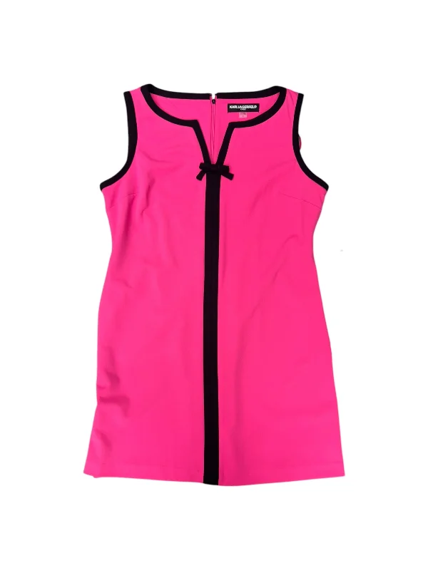 Dress Designer By Karl Lagerfeld In Pink, Size: 16
