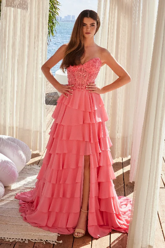 NOX ANABEL Y1551 Exquisite Long Chiffon Dress