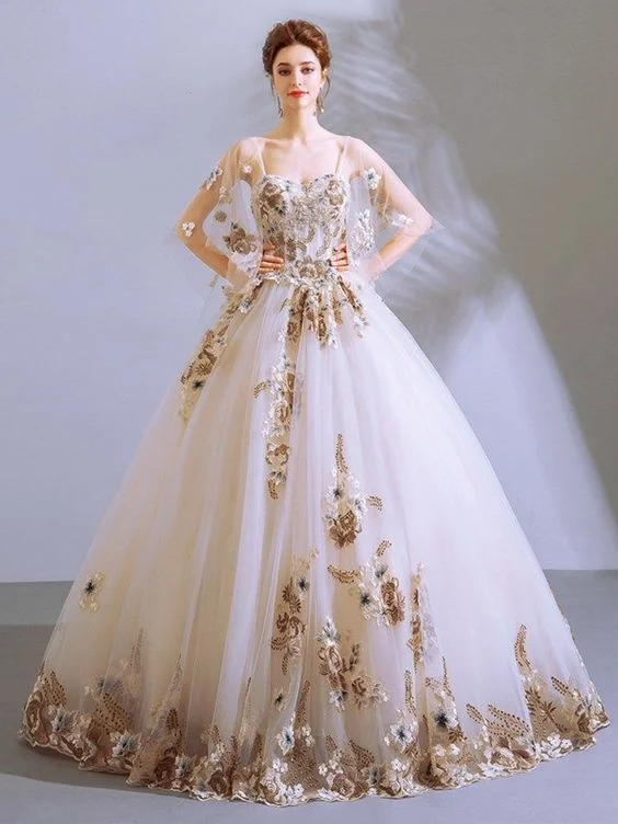 Girls Prom Dresses Appliques Embroidery Sweetheart Quinceanera Dress    cg17878