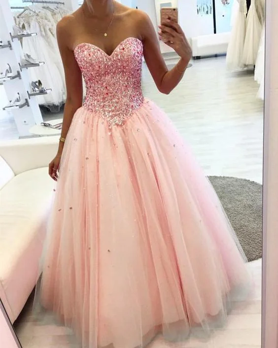Elegant Tulle Prom Dress Featuring Sweetheart Neckline With Crystal Beaded Top cg17987 Elegant Tulle Prom Dress Featuring Sweetheart Neckline With Crystal Beaded Top cg17987
