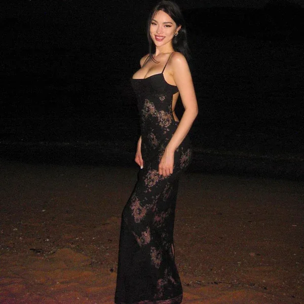 Sexy Black Mermaid Lace Slit Long Prom Dress Spaghetti Strap See-through Evening Dress cc2435 Sexy Black Mermaid Lace Slit Long Prom Dress Spaghetti Strap See-through Evening Dress cc2435