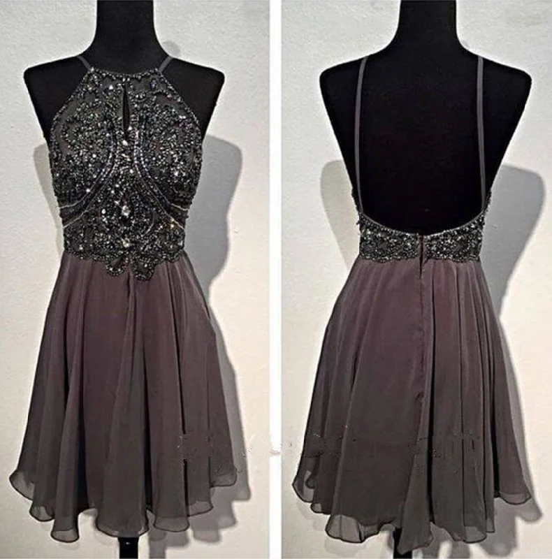 Short Prom Dress Silver Grey Color, Homecoming Dresses, Graduation School Party Gown, Winter Formal Dress Short Prom Dress Silver Grey Color, Homecoming Dresses, Graduation School Party Gown, Winter Formal Dress