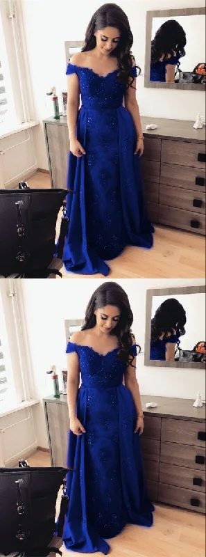 royal blue mermaid prom dresses    cg17886