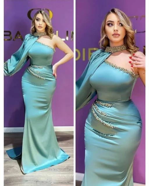 Formal Prom Dresses Luxury Arabic Mermaid Evening Dress Custom Made Party Gown for Banquet,DS4765 Formal Prom Dresses Luxury Arabic Mermaid Evening Dress Custom Made Party Gown for Banquet,DS4765