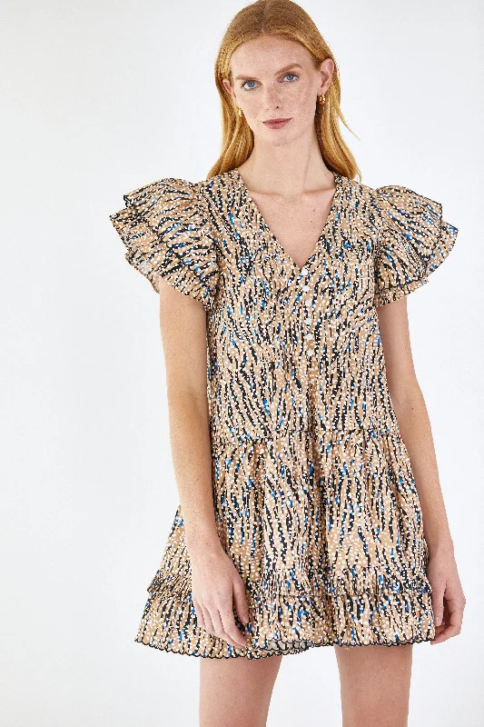Hunter Bell Virginia Dress - Snowy Animal